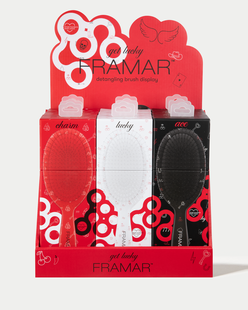 Get Lucky - 9pc Detangle Brush Display
