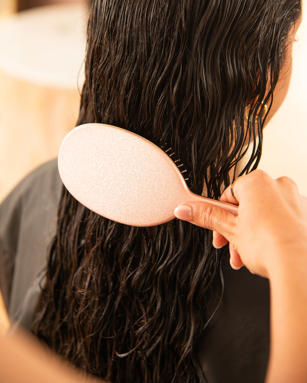 Rose Gold Glitter - Detangle Brush