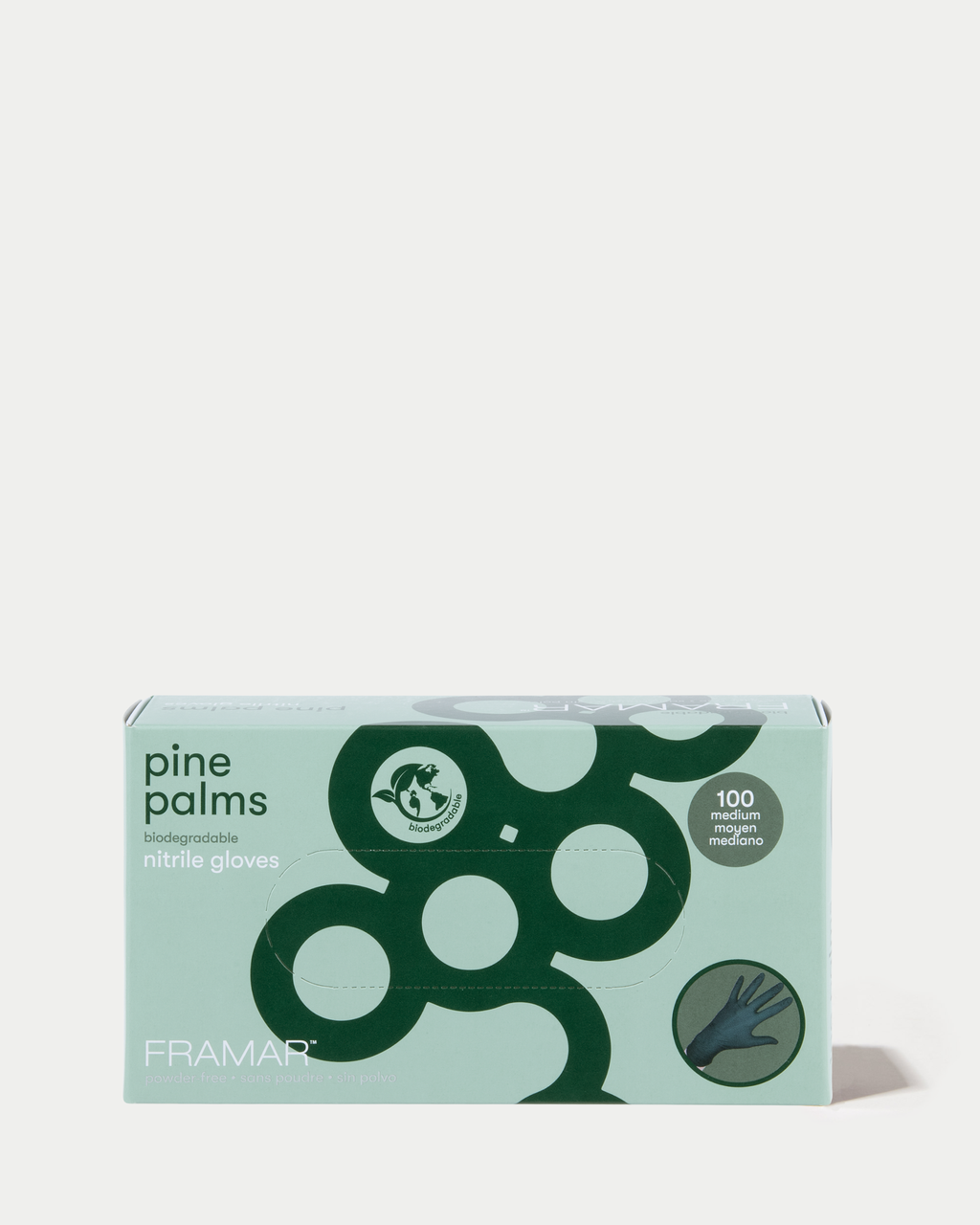 Pine Palms Biodegradable Nitrile Gloves - 100 Count