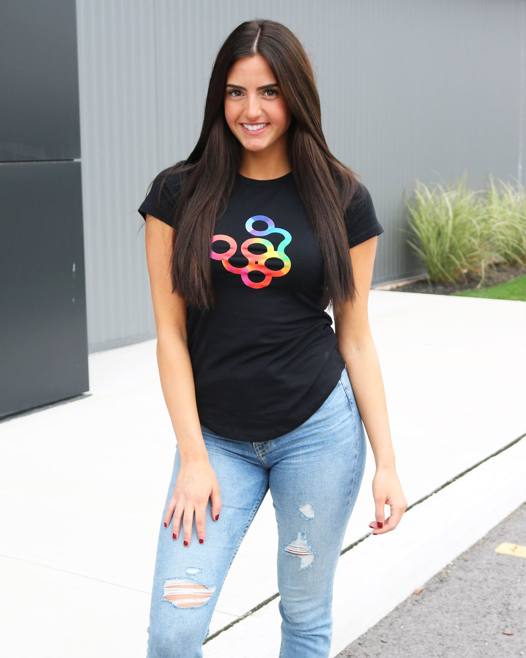Women's Framar Logo T Shirt - Black