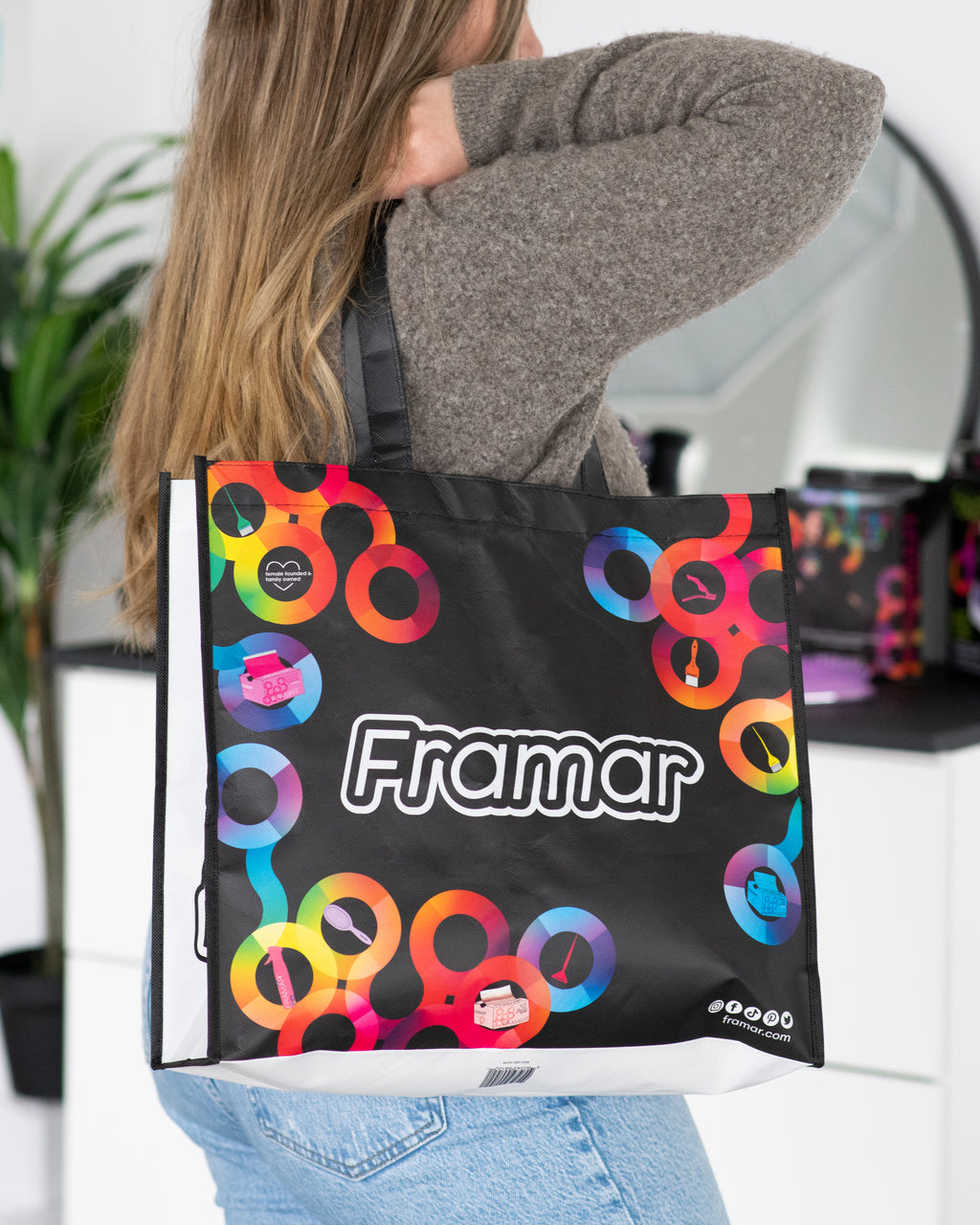 Framar - Black Reusable Bag